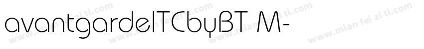 avantgardeITCbyBT M字体转换